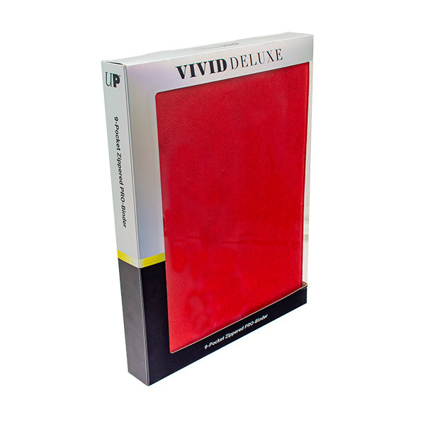 Ultra Pro: Vivid Deluxe Zippered 9-Pocket PRO-BINDER - Red